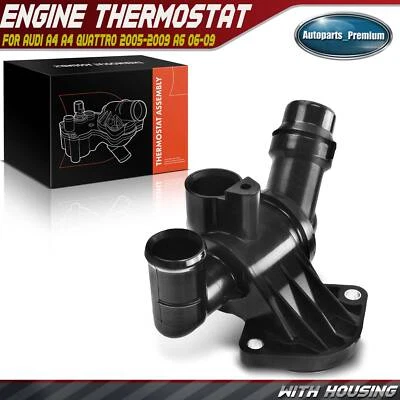 New Thermostat Housing Assembly for Audi A4 A4 Quattro 2005-2009 A6 2006-2009 - Image 1 of 4
