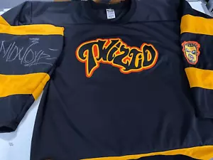 SELTENES TWIZTID MOSTASTELESS TRIKOT GR XL GETRAGEN UND HANDSIGNIERT VON MONOXIDE - Bild 1 von 4