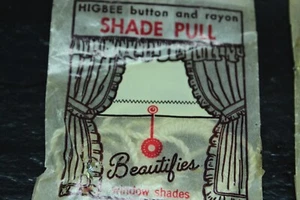 Vintage Higbee Window Button Shade Pull Beautifies Window Shades - Picture 1 of 3