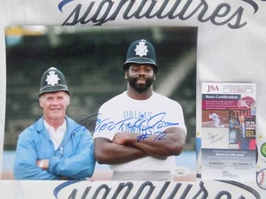 Ed Too Tall Jones Dallas Cowboys signed Tom Landry 8x10 Foto JSA COA  - Bild 1 von 3