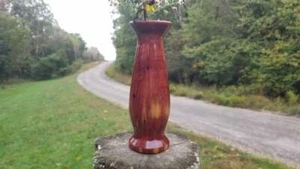Zweigtopf Holz Knospe Vase Zeder handgedrechselt 8 Zoll Hohe Tischdeko - Bild 1 von 5