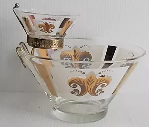 Anchor Hocking - Chip & Dip Set - Fleur de Lis - Vintage - 1960's - 3 Pieces - Picture 1 of 8