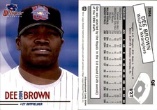 Dee Brown 2004 Grandstand Wichita Wranglers #NNO Card *AutographDen*