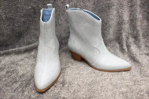 Jessica Simpson Ostelle 3 stivaletti blu bambino taglia 10 con cerniera laterale - Foto 1 di 20