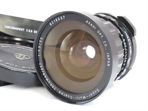 【EXC++++!!】Pentax 6×7 smc Takumar 55mm f/3.5 Lens for 6×7 67 67II w/ Hood #4287 - Picture 1 of 24