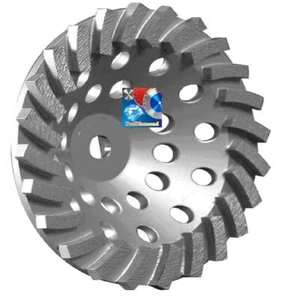 RUEDA COPA DIAMANTE TURBO ESPIRAL 7" X24SEG 4 HORMIGÓN/BLOQUE/MAMPOSTERÍA MOLIENDA-MEJOR - Imagen 1 de 3