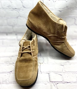 Daniel Green Vintage bequeme Wildleder Schnürschuhe Sherpa gefüttert KEINE EINSÄTZE LESEN - Bild 1 von 9