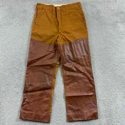Pantalones SafTbak de Colección para Hombres 30x28 Marrón Lona Caza Cepillo Brezo Años 90 Exterior Foto 1 de 4