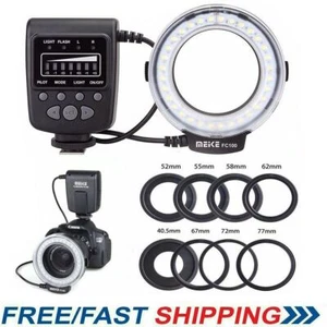 Meike FC-100 LED Macro Ring Flash Light for Nikon Canon Olympus DSLR Camera - Picture 1 of 10