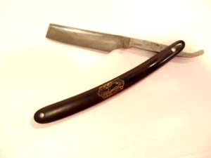 older, pre-owned straight razor marked with "Progress" & logo - Picture 1 of 19