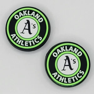 Equipo de béisbol MLB Oakland Athletics para dijes de zapatos Crocs - 2 piezas - Imagen 1 de 1