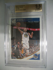 STEPHEN CURRY 2018-19 Panini Donruss Press Proof Silver /349 #2 BGS GEM MINT 9.5