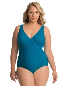 Neu ohne Etikett türkis Miraclesuit Oceanus einteiliger Badeanzug Größe 10 - Bild 1 von 1