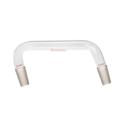 24/40,Glass Distillation Adapter,105 Degree & 75 Degree,Lab Glassware - Image 1 of 4