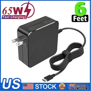 For Dell 65W Type C Laptop Charger USB C Power Adapter 02YK0F Latitude XPS Venue - Picture 1 of 9