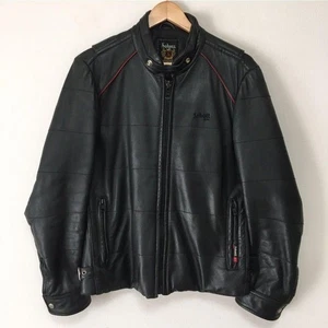 SCHOTT Leather Single Rider Jacket Size M Black From Japan 125952K Authentic - Picture 1 of 10