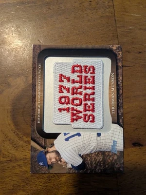 2009 Topps #LPR-82 Thurman Munson Legends Commemorative Patch - Image 1 of 2
