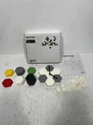 Ikea Smycke Clock Customizable DIY Marcus Arvonen Geometric Hexagon Tested READ - Image 1 of 4