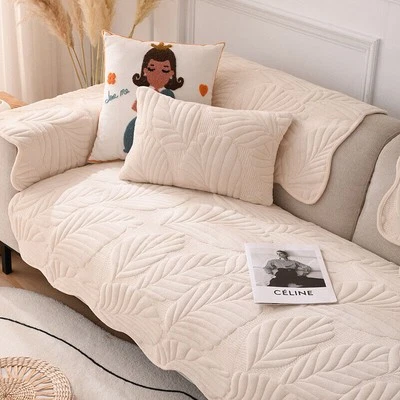 Quilted Non Slip Sofa Cover Thickened Cotton Couch Mat - Image 1 of 4