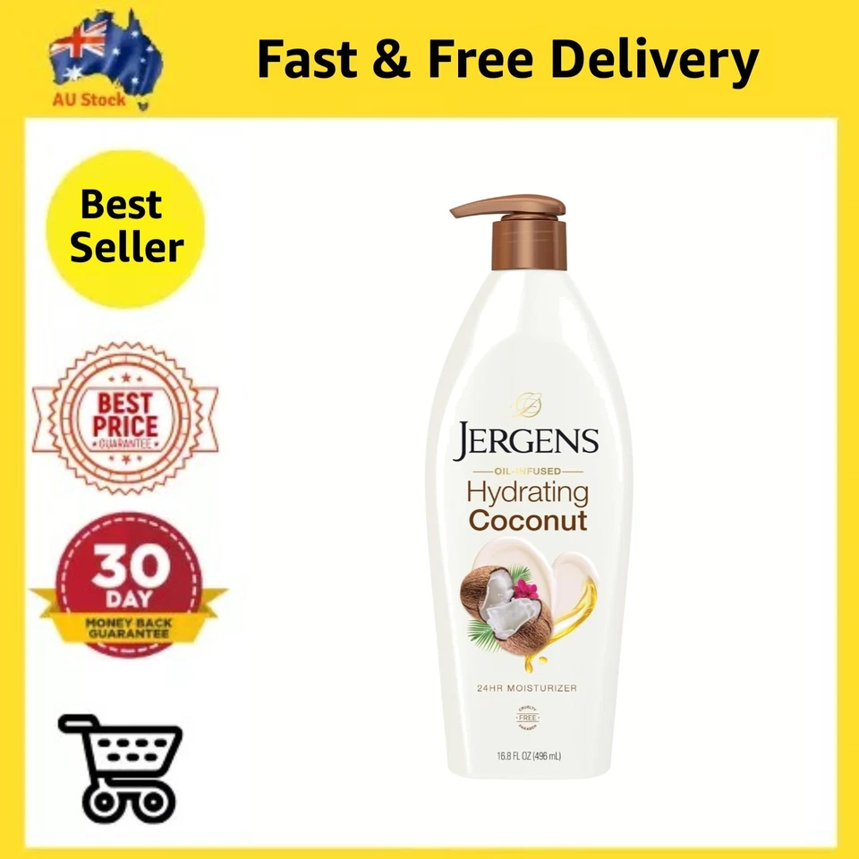 Fragrance-Free Hydrating Coconut Oil Lotion for Soft, Glowing Skin, 496ml - image 1 of 4