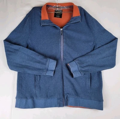 Jos A Bank Traveler Chaqueta Suéter con Cremallera Hombre Talla L Azul  Foto 1 de 4