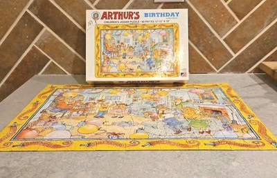 Vintage 1993 Arthur's Birthday Children's Jigsaw Puzzle 60 pcs 12.5" x 19"  - Image 1 of 4