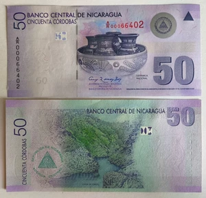 Nicaragua 50 Cordobas 2007 P 03 Prefisso A/R Ricambio UNC - Foto 1 di 1