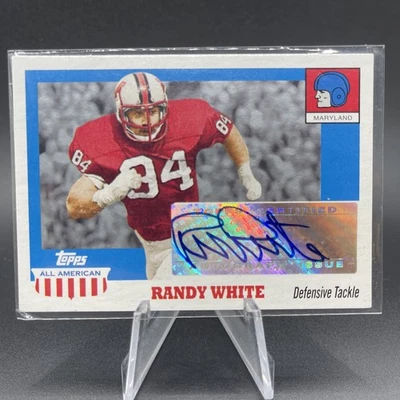 2005 Topps All American Randy White Maryland/Dallas Cowboys Autograph - Image 1 of 2