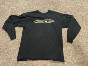 Vintage Disciple My Daddy can Whip yours Band T-Shirt XL Langarm Fade Rare - Bild 1 von 7