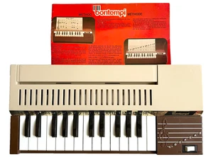 VINTAGE BONTEMPI B4 ELECTRIC CHORD ORGAN PORTABLE PIANO KEYBOARD & MANUAL WORKS - Picture 1 of 4