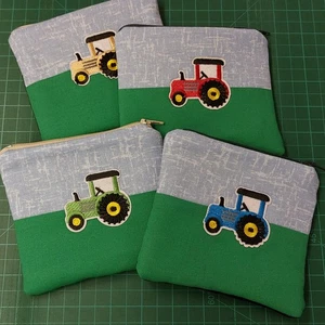 Tractor Purse Kids Boys Farm Coins Pocket Money spending cash zip pouch change - Picture 1 of 6