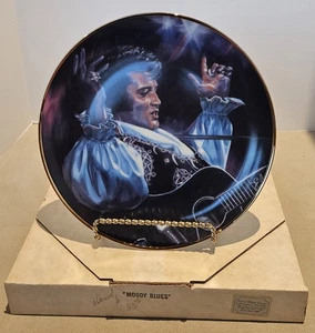Elvis Presley - Elvis Remembered Moody Blues 10" Plate - Picture 1 of 5