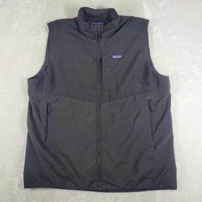 Patagonia Nano Air Light Vest Men's 2XL Black Full Zip Stretch Casual Comfort - Image 1 of 4