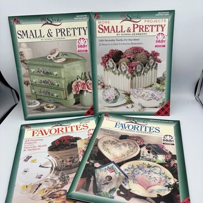 Donna Dewberry One Stroke Painting Book Lot 4 Small & Pretty & Favorites - Image 1 of 4