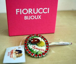 FIORUCCI BIJOUX FERMACAPELLI FERMAGLIO COCCINELLA HAIR CLIP NUOVO - Imagen 1 de 3