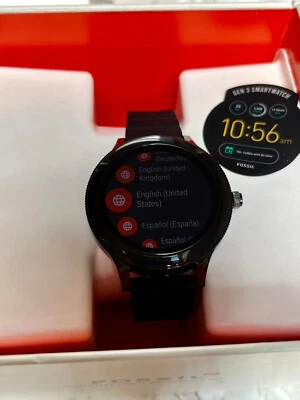 *Reloj inteligente Fossil Q Gen 3 Venture de acero inoxidable y silicona para mujer FTW6009* Foto 1 de 3