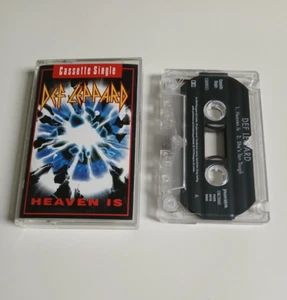 DEF LEPPARD HEAVEN IS CASSETTE TAPE SINGLE PHONOGRAM BLUDGEON RIFFOLA UK 1993 - Picture 1 of 1