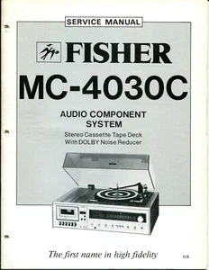 Vintage Fisher Service Manual Audio Component System MC-4030C - Bild 1 von 3