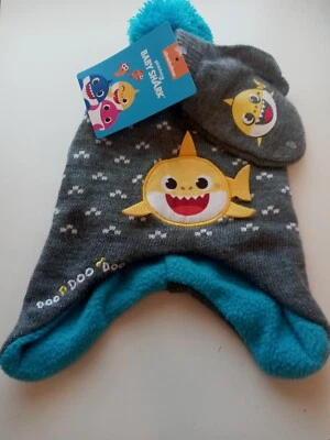 Accesorios Nickelodeon Pinkfong Baby Shark niños. PAR DE MITONES DE FRIJOLES Foto 1 de 4