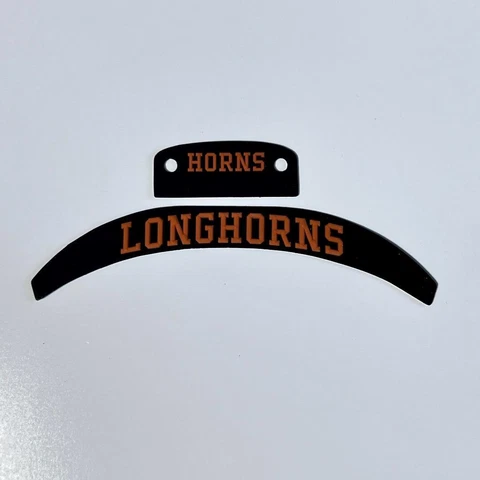 Texas Longhorns Speed Black/Burnt Orange Mini Helmet 3D Bumper Set Cover