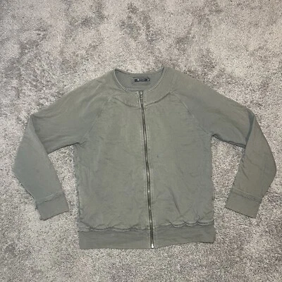 Alexander Wang Jacket Mens L Full Zip Bomber Sweater Green Vintage - Image 1 of 4