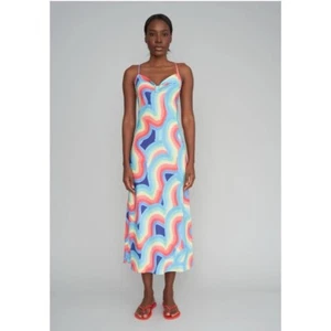 Le Superbe Bassette Slip Dress - Rainbow S $425 - Picture 1 of 4