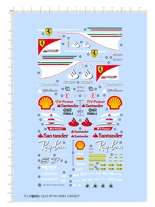 1/20 Wasserschiebe Decals für Ferrari SF70H 71138 - Bild 1 von 1