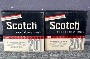 Scotch 201 Nastro di registrazione 1/4 in 1200 piedi ricezione 2 pezzi 7344 - Foto 1 di 6