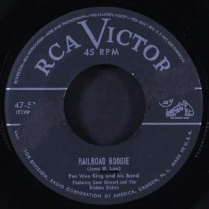 PEE WEE KING: Eisenbahnboogie / der weinende Stahlgitarrenwalzer RCA 7" Single - Bild 1 von 2