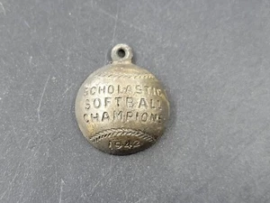 Vintage 1942 Scholastic Softball Championship Pendant. Pepsi-Cola Tournament - Picture 1 of 3