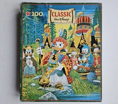 Puzzle vintage Paperino come fachiro anni 80 100 pezzi Jumbo Walt Disney classico - Immagine 1 di 4