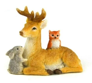 Deer and Critters MI 56257 Miniature Fairy Garden Bunny Owl - Picture 1 of 6
