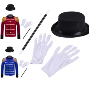 Uniform Long Sleeve Circus Ringmaster Stand Collar Costume Tassel Kids Boys Set - Picture 1 of 30