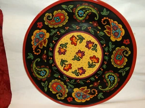 NEW! Certified International Guadalupe Julie Ingleman Dinner Plate Red edge - Picture 1 of 2